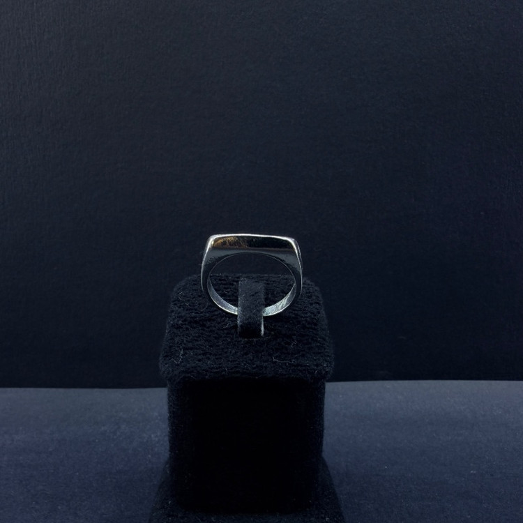 انگشتر مینیمال آبکاری نقرهای